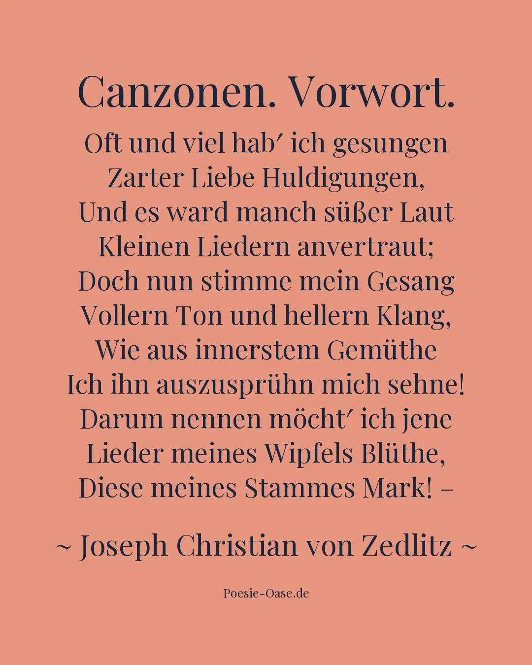 Illustration zu Canzonen. Vorwort.