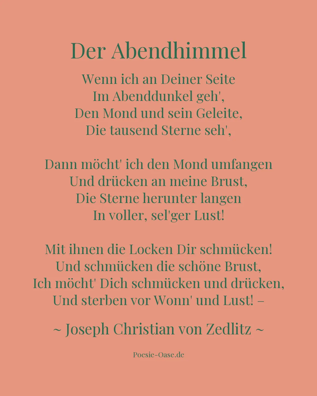 Illustration zu Der Abendhimmel