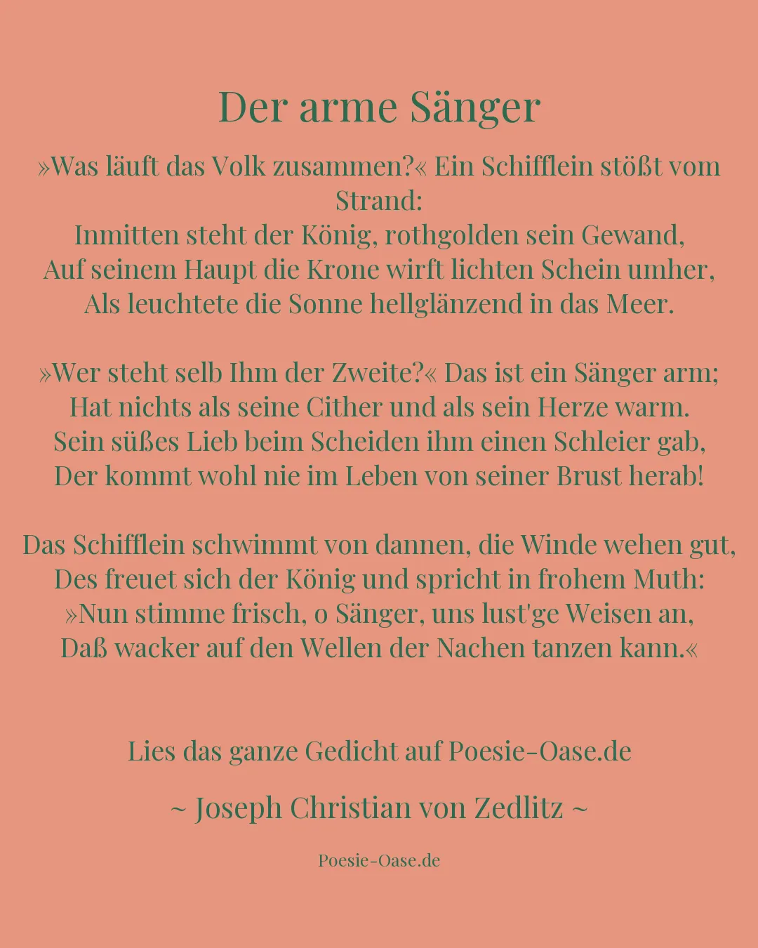 Illustration zu Der arme Sänger