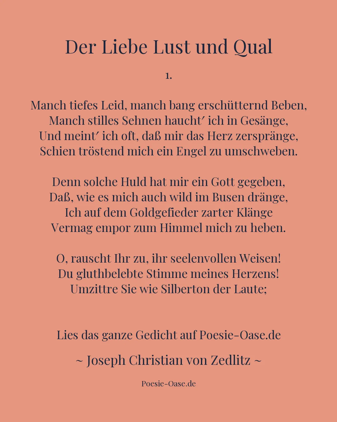 Illustration zu Der Liebe Lust und Qual