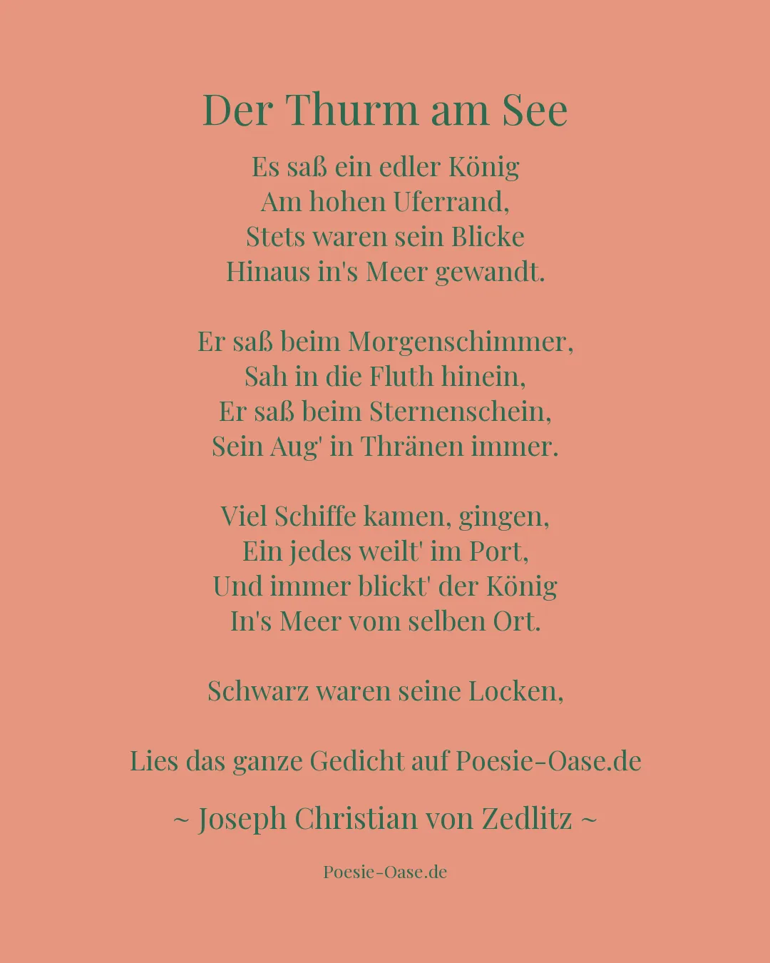 Illustration zu Der Thurm am See