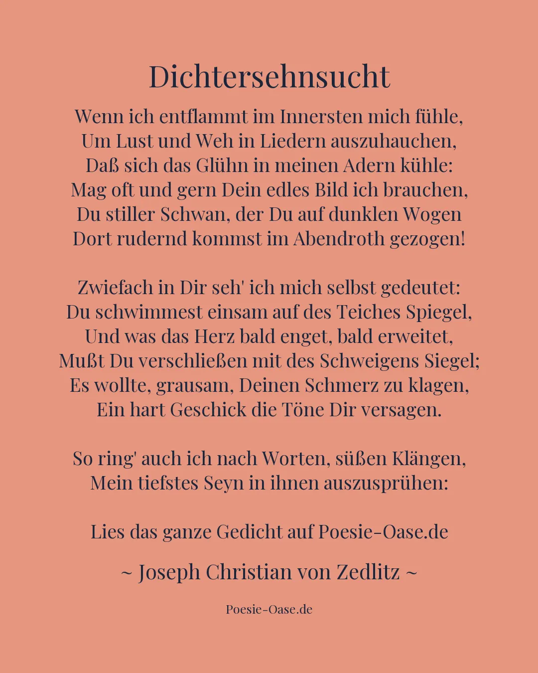 Illustration zu Dichtersehnsucht