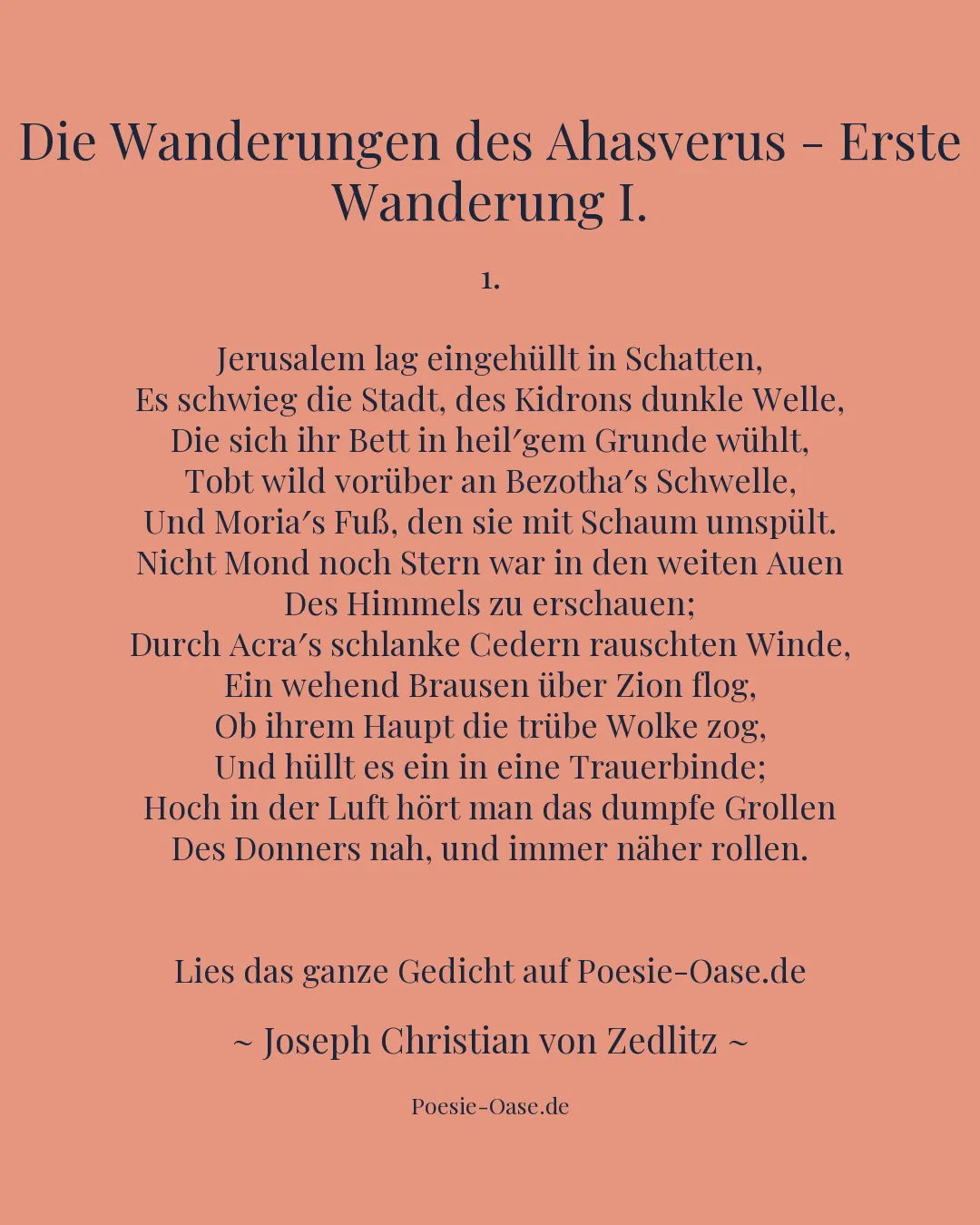 Illustration zu Die Wanderungen des Ahasverus - Erste Wanderung I.