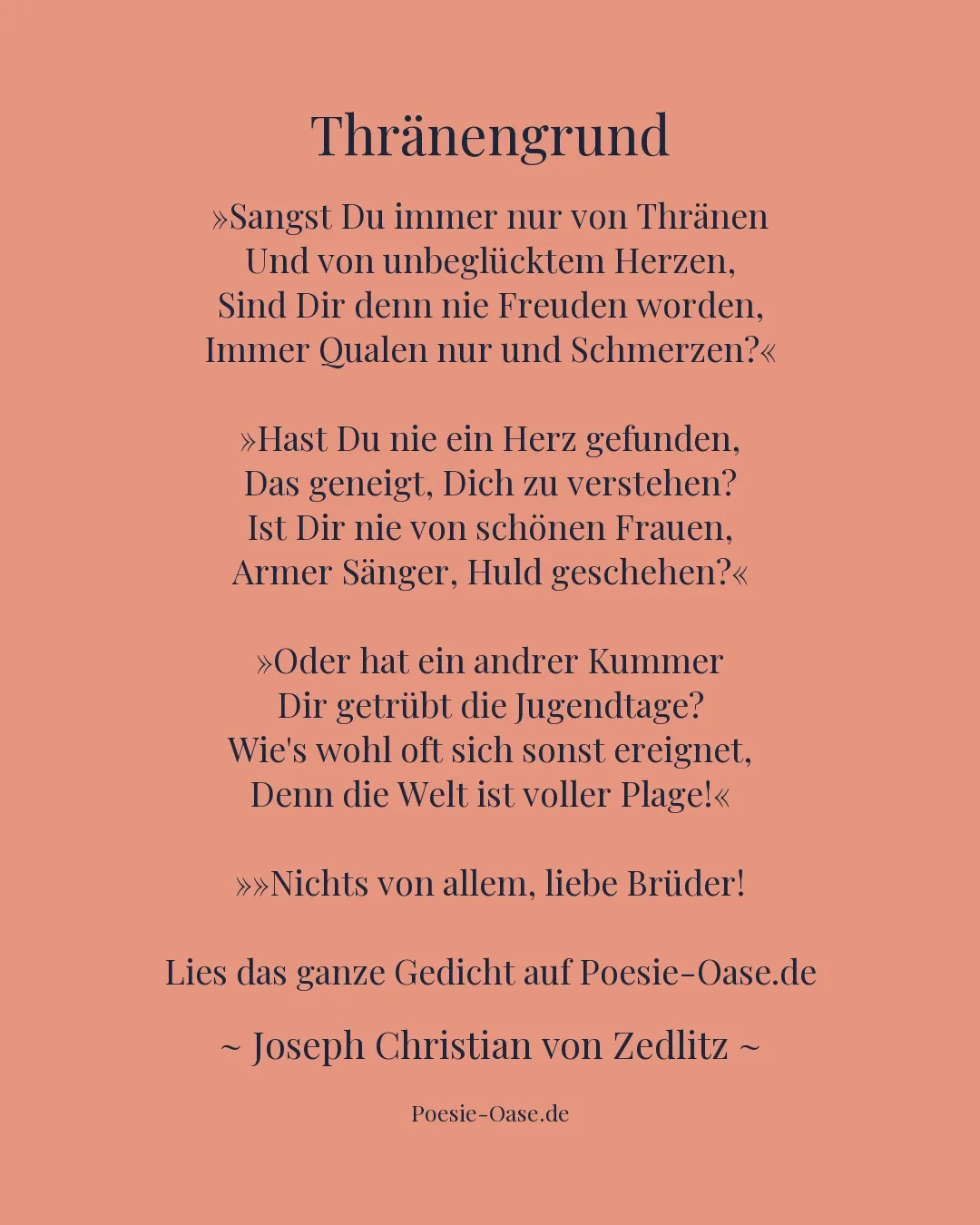 Illustration zu Thränengrund