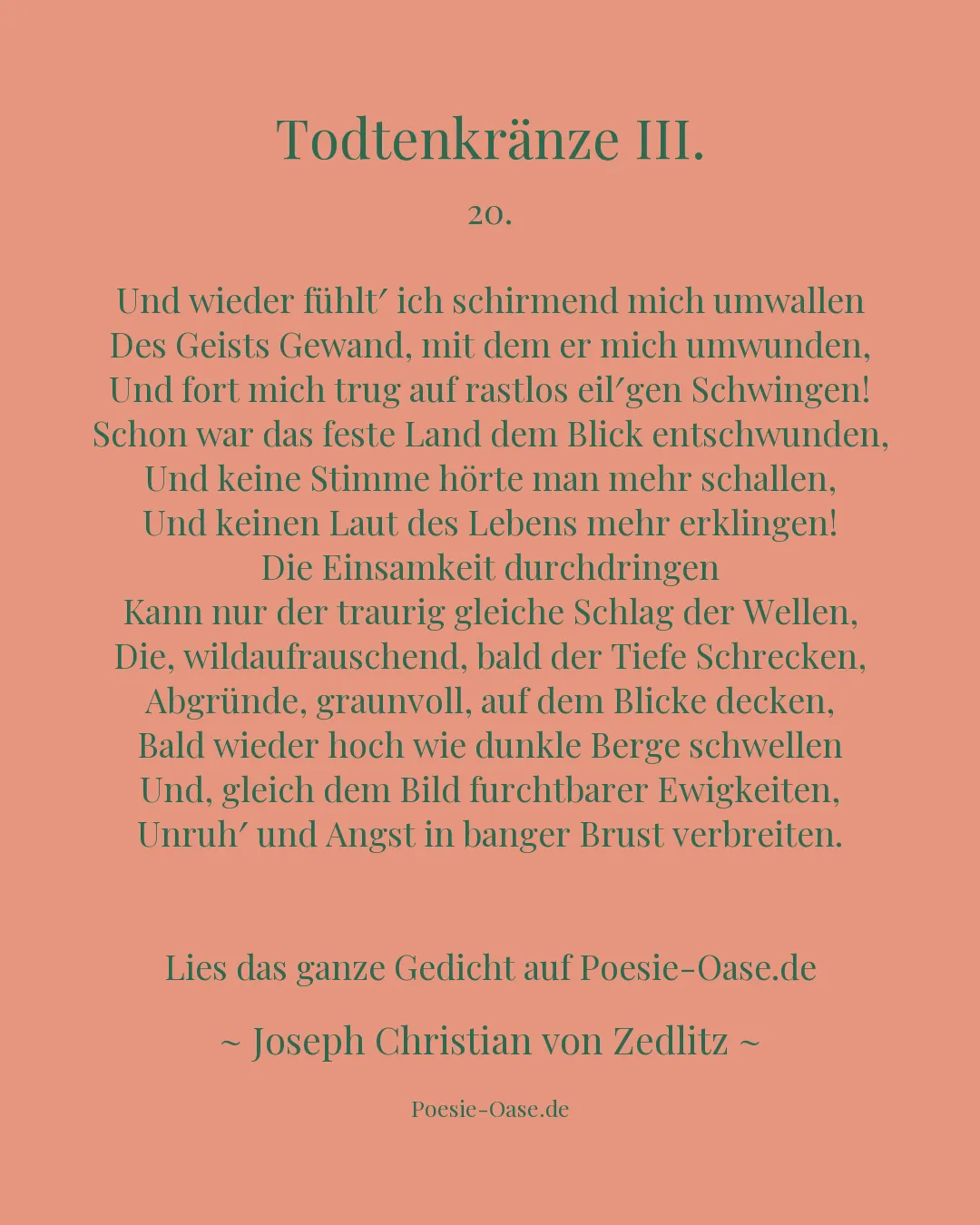 Illustration zu Todtenkränze III.