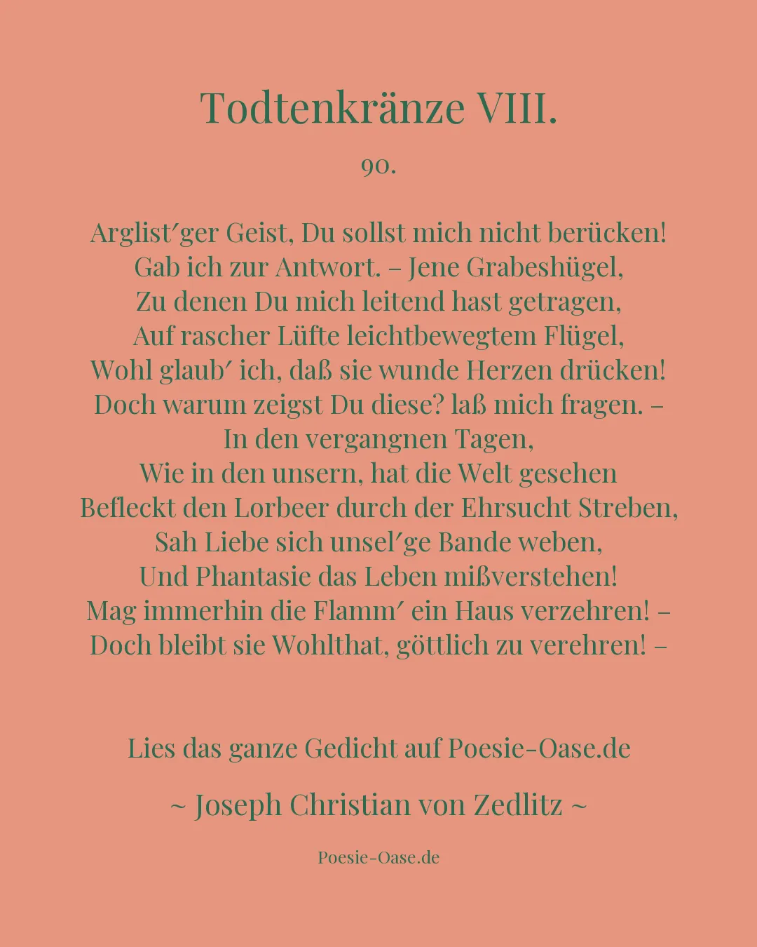 Illustration zu Todtenkränze VIII.