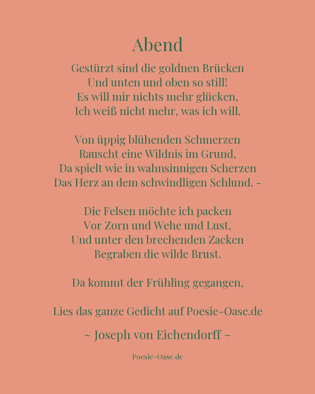 Illustration zu Abend