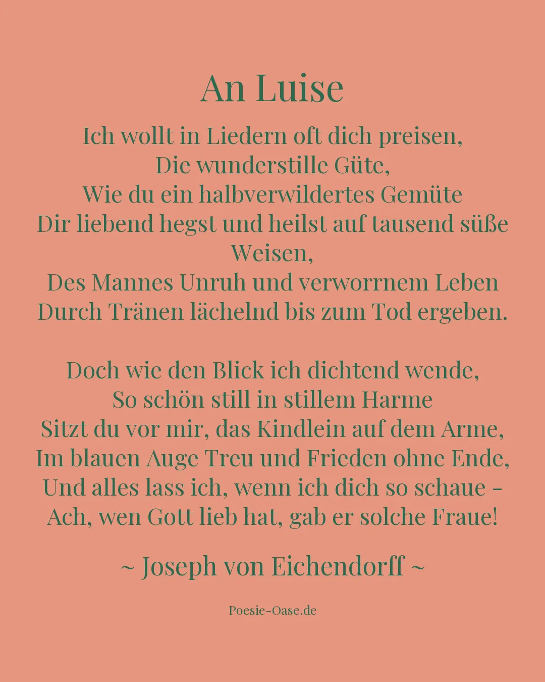 Illustration zu An Luise