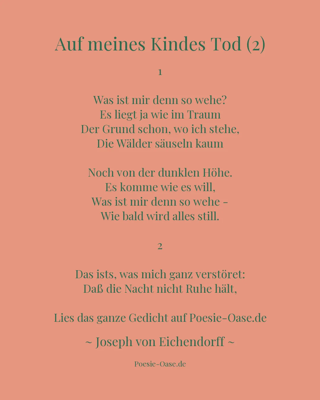 Illustration zu Auf meines Kindes Tod (2)