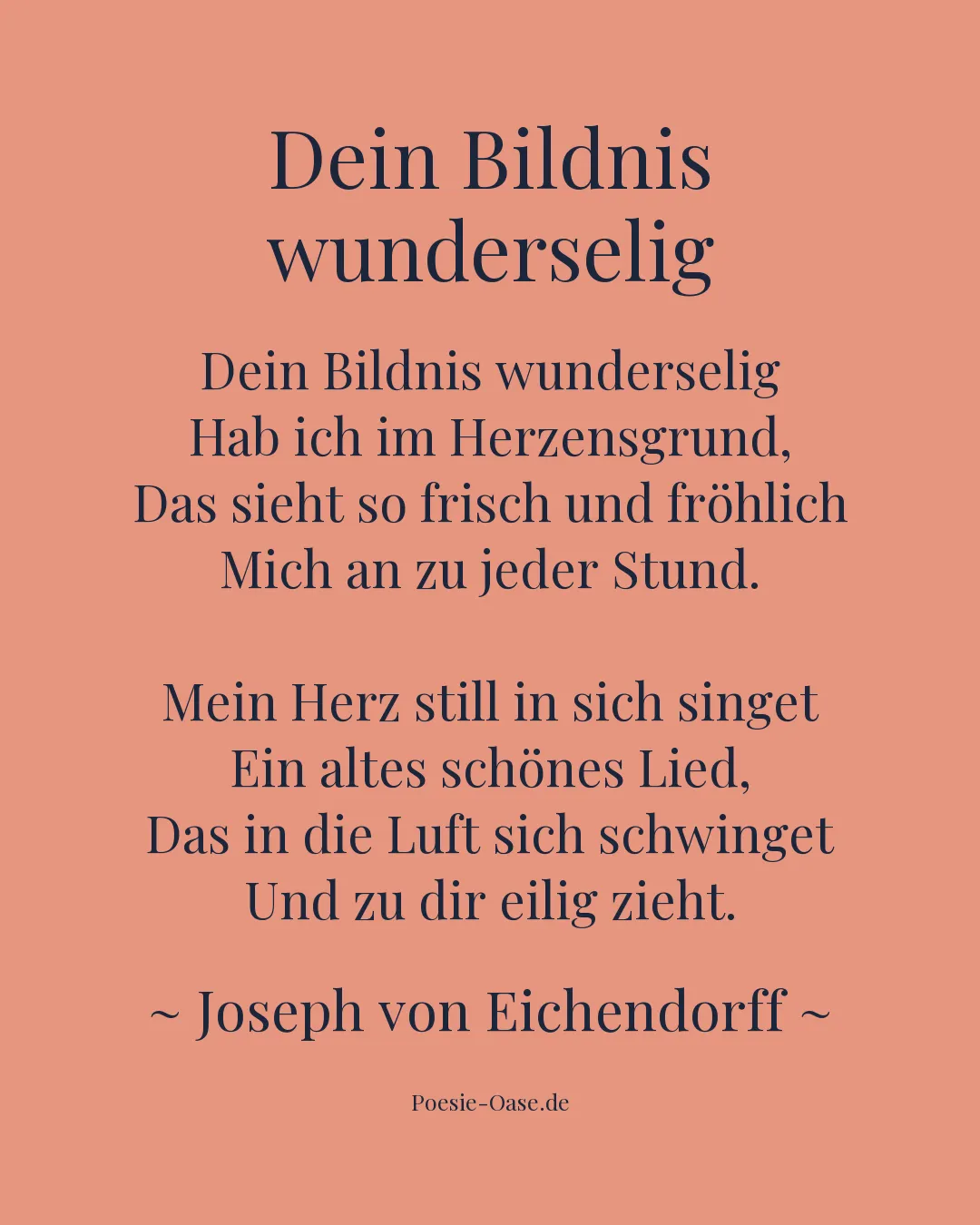 Illustration zu Dein Bildnis wunderselig