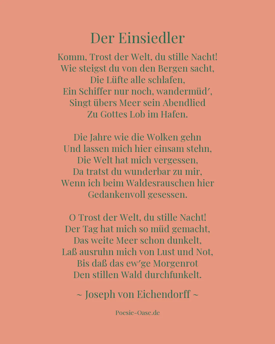 Illustration zu Der Einsiedler