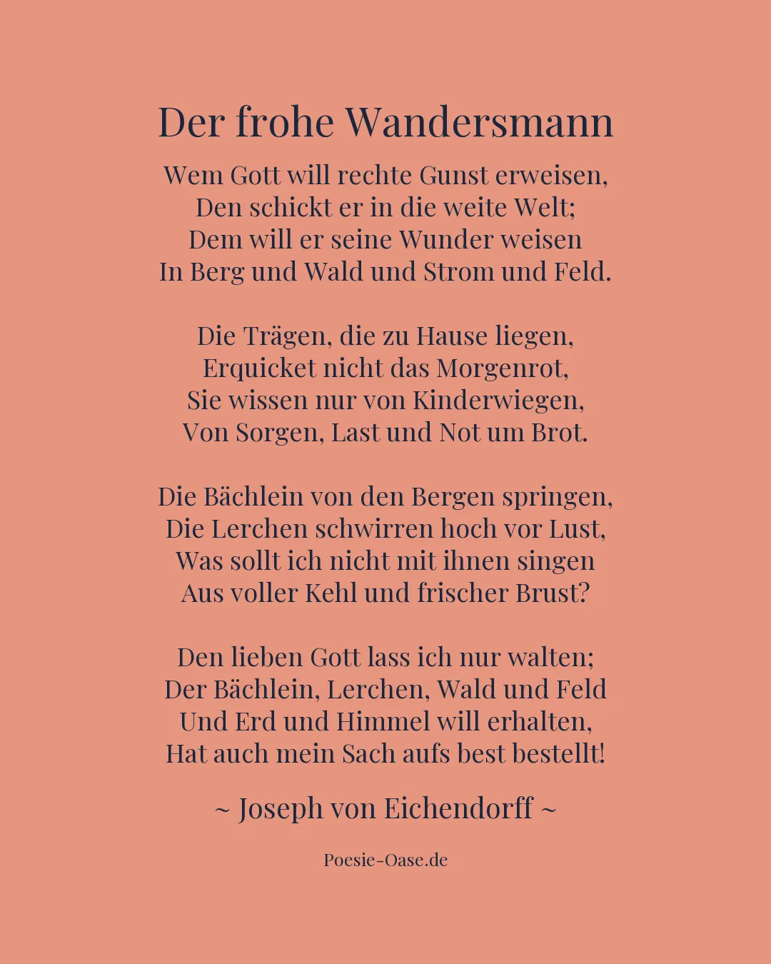 Illustration zu Der frohe Wandersmann