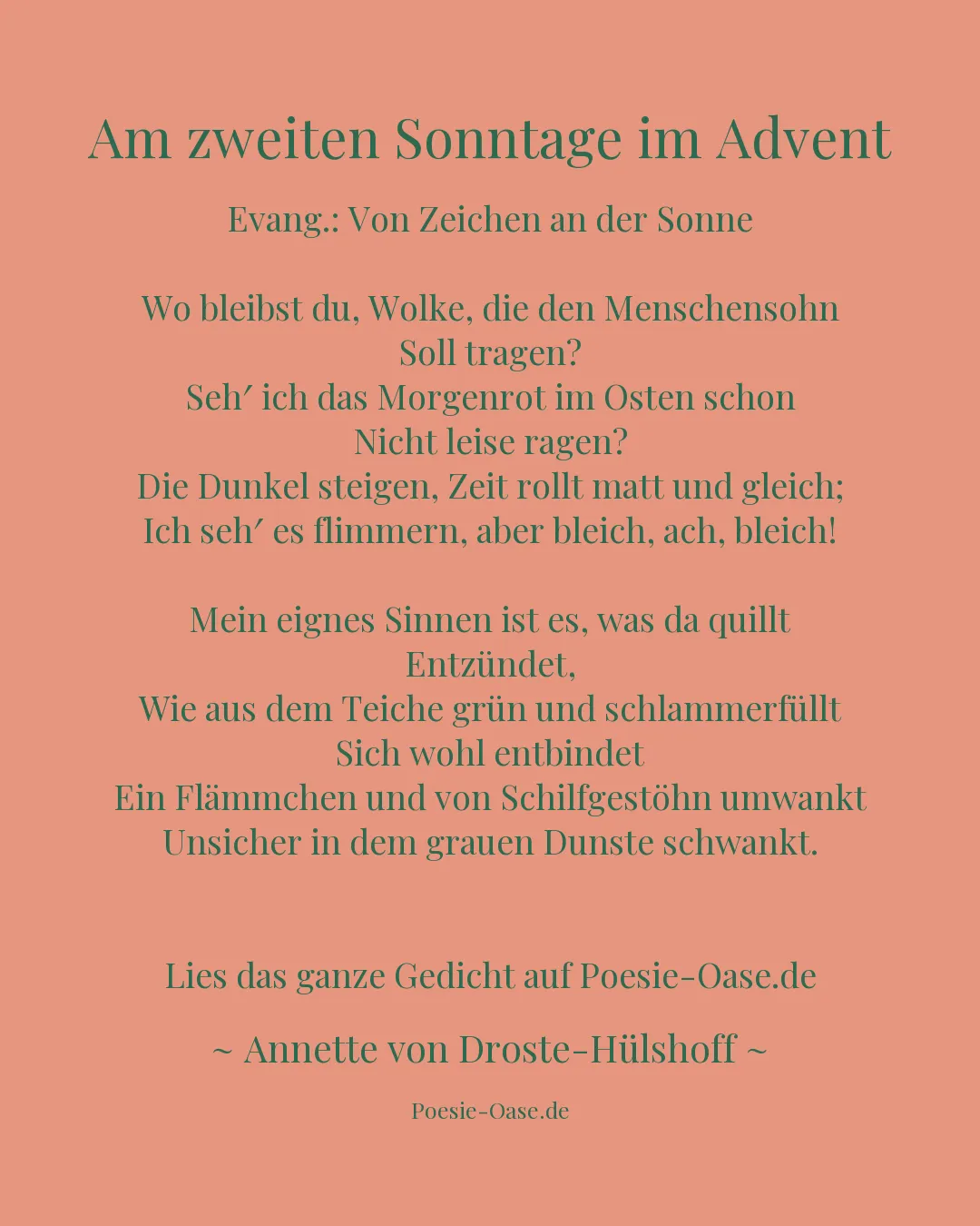 Illustration zu Am zweiten Sonntage im Advent