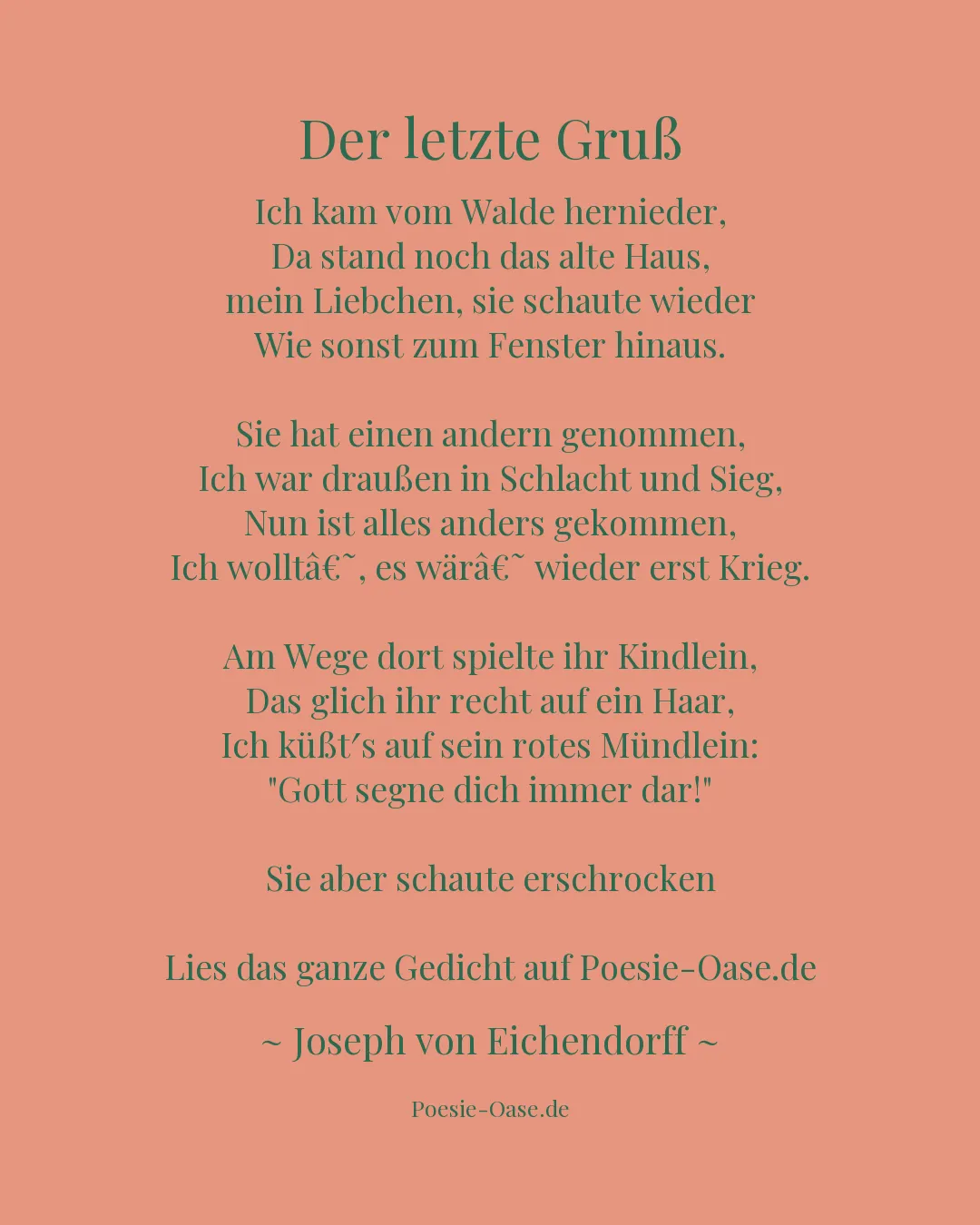 Illustration zu Der letzte Gruß