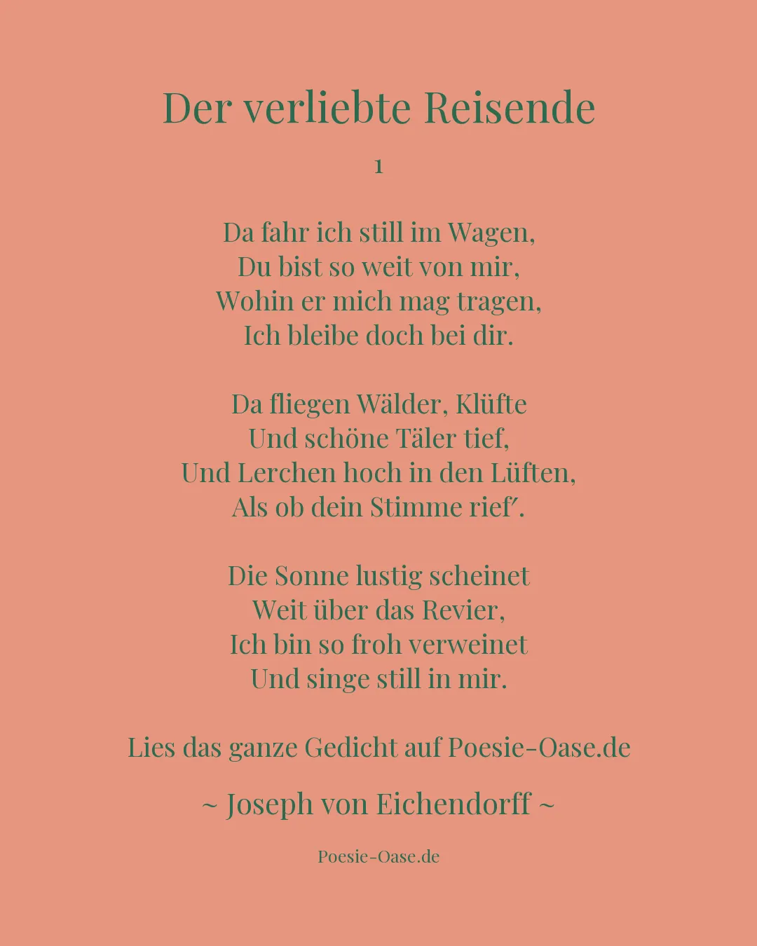 Illustration zu Der verliebte Reisende