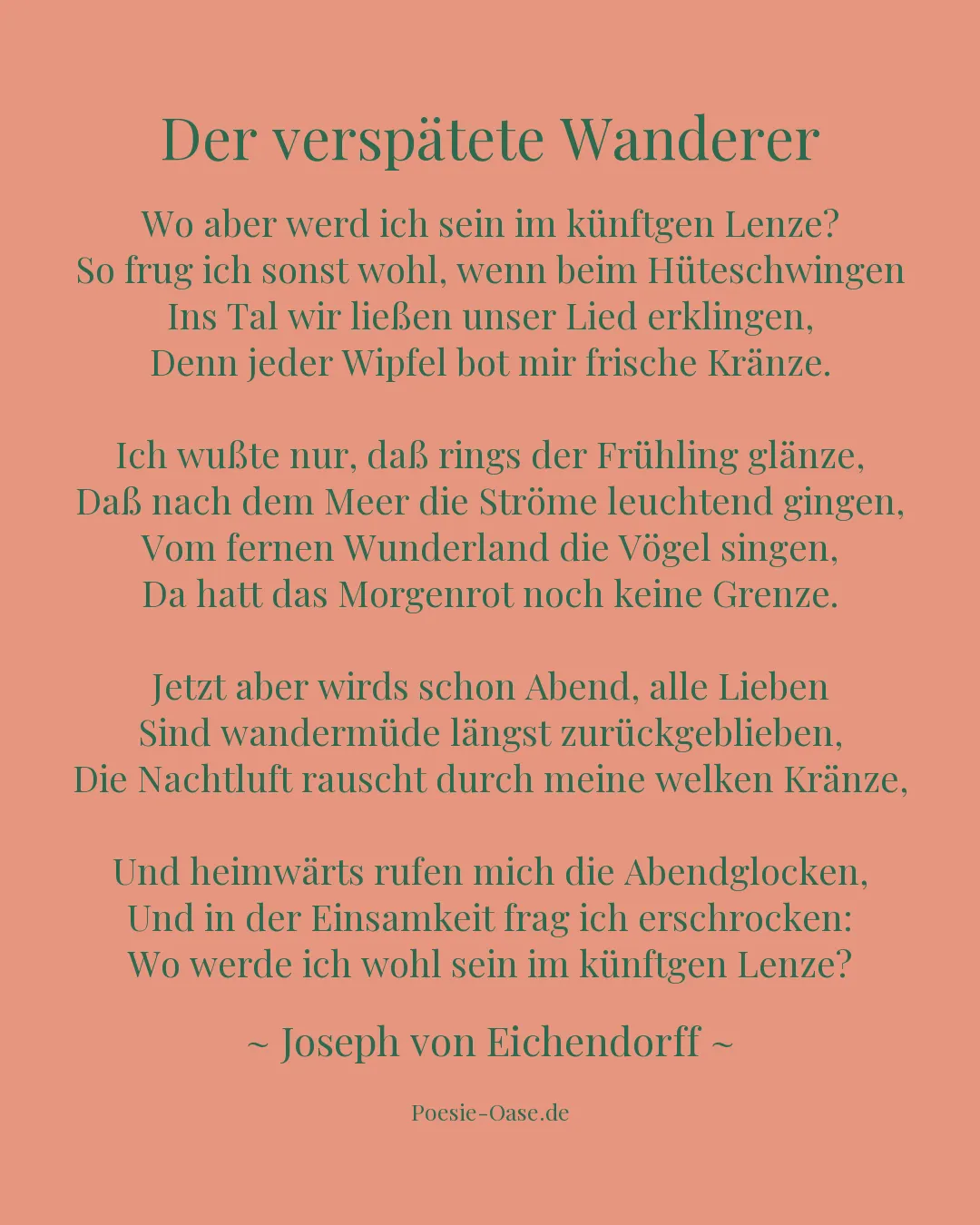Illustration zu Der verspätete Wanderer