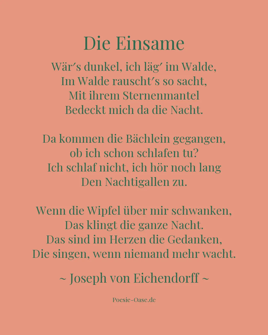 Illustration zu Die Einsame
