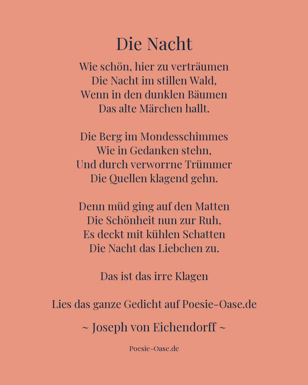 Illustration zu Die Nacht
