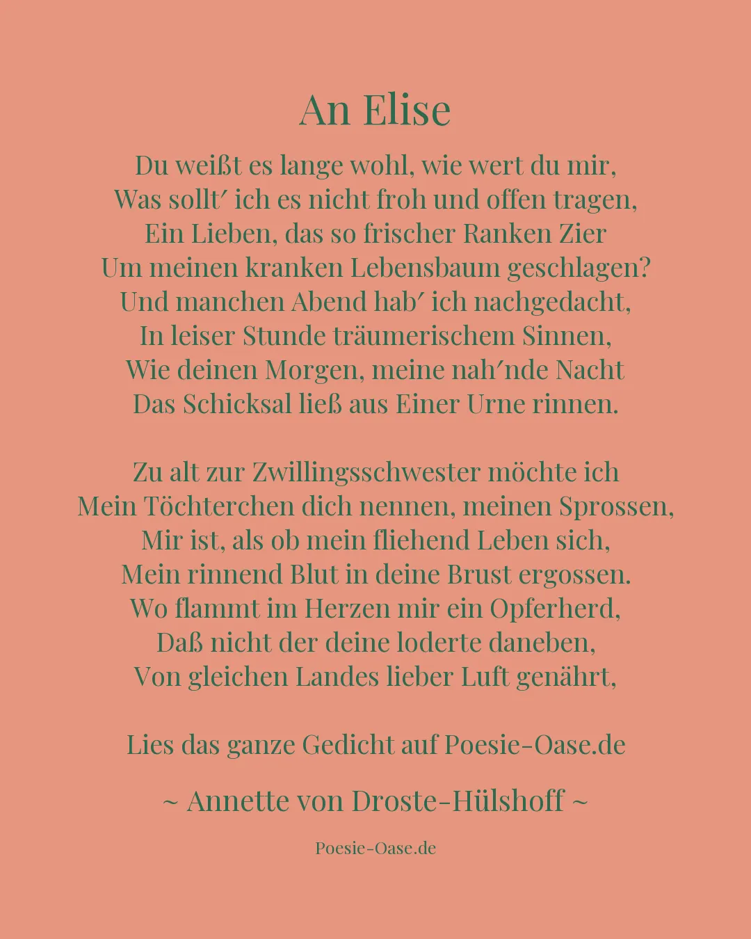 Illustration zu An Elise
