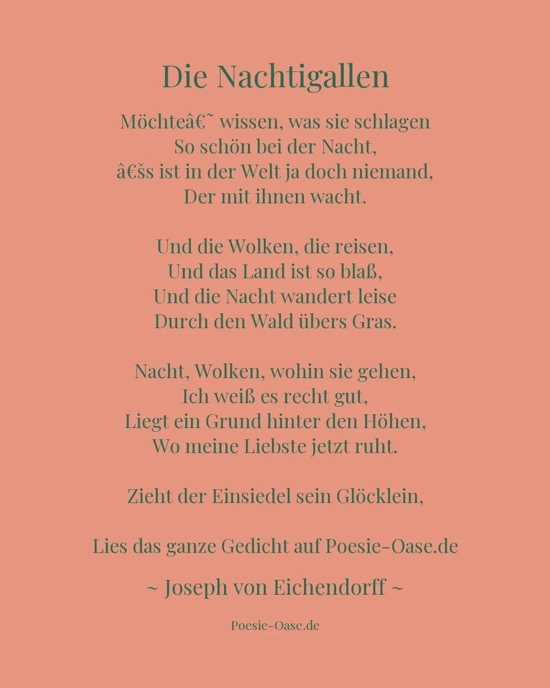 Illustration zu Die Nachtigallen