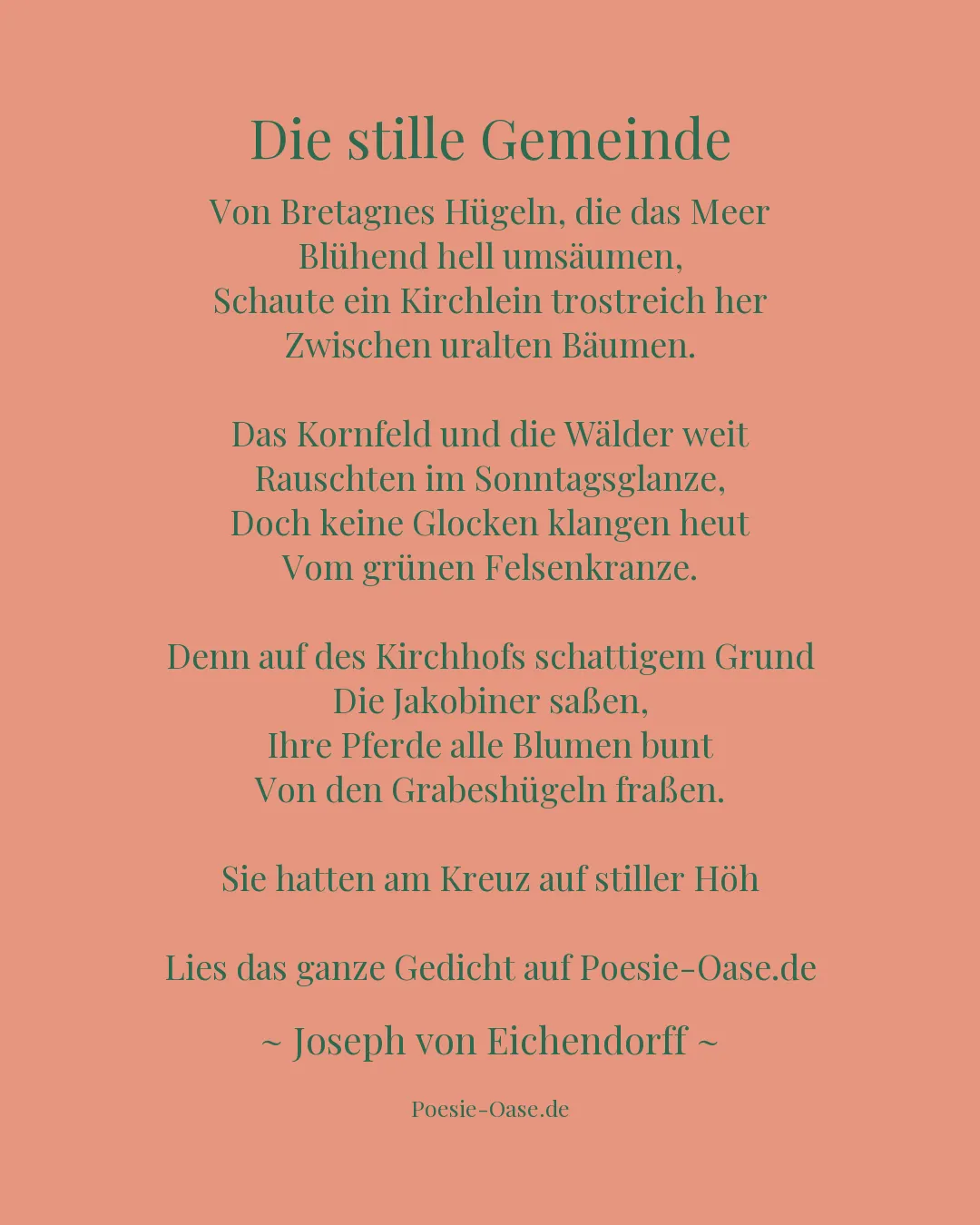 Illustration zu Die stille Gemeinde