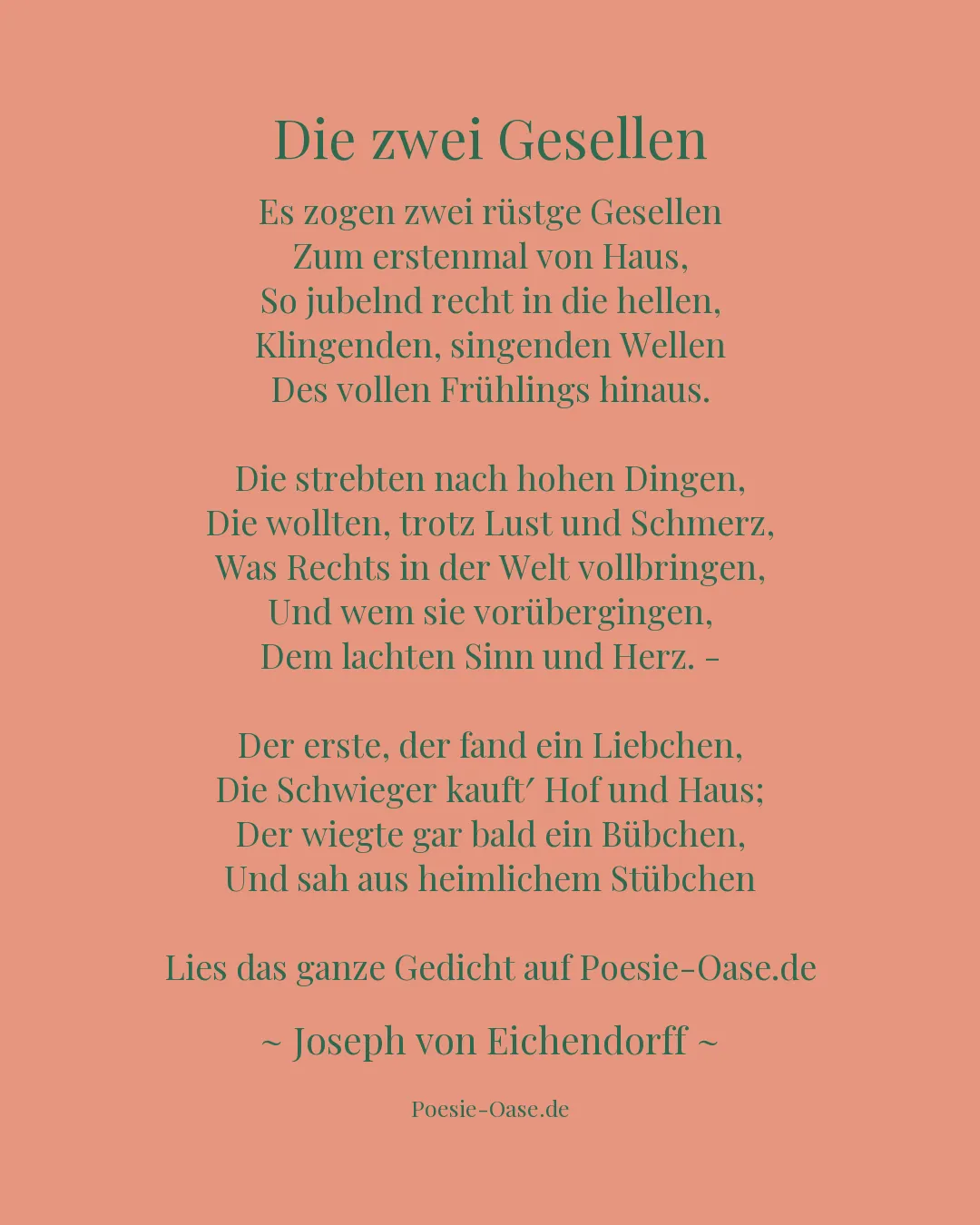 Illustration zu Die zwei Gesellen