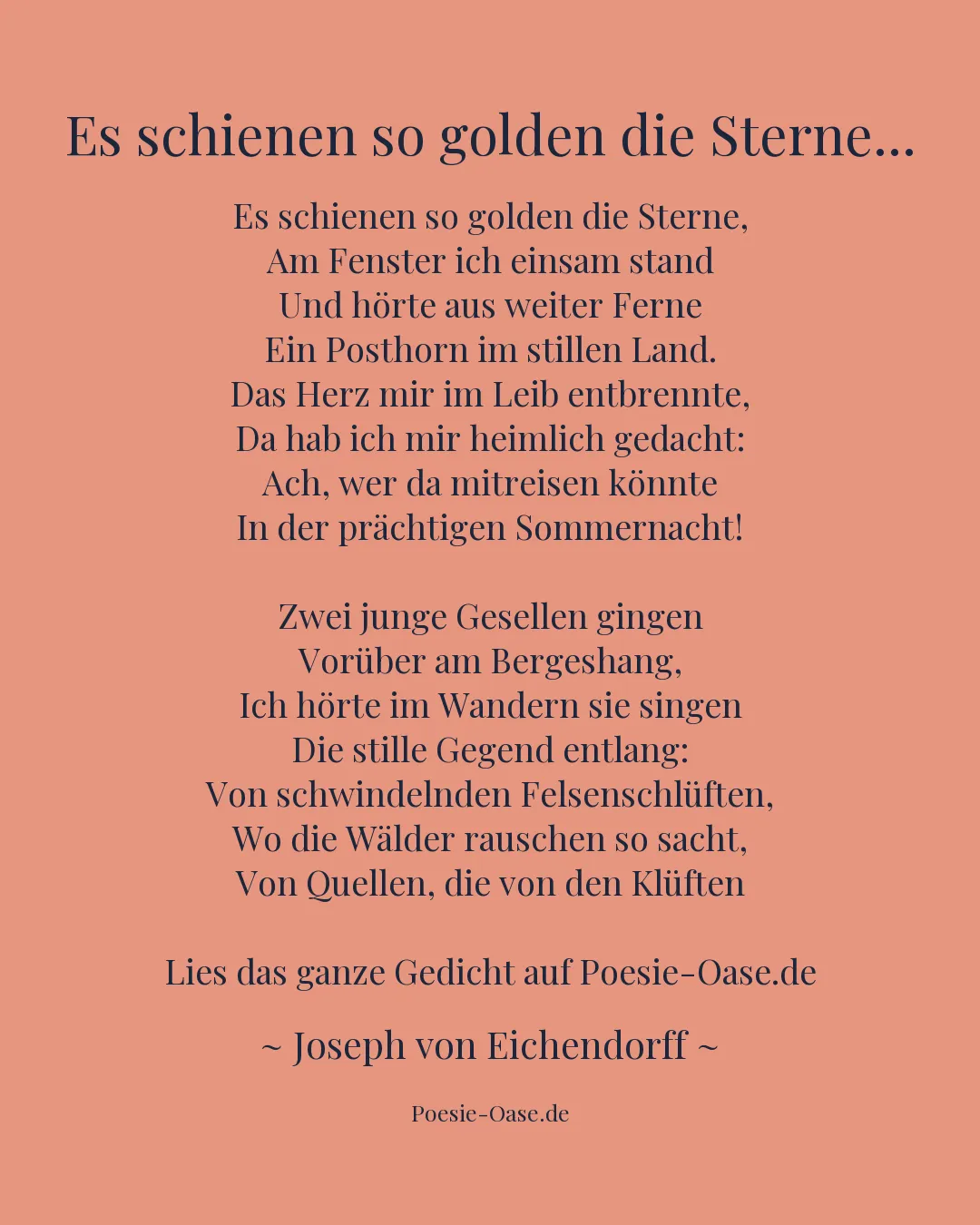 Illustration zu Es schienen so golden die Sterne...