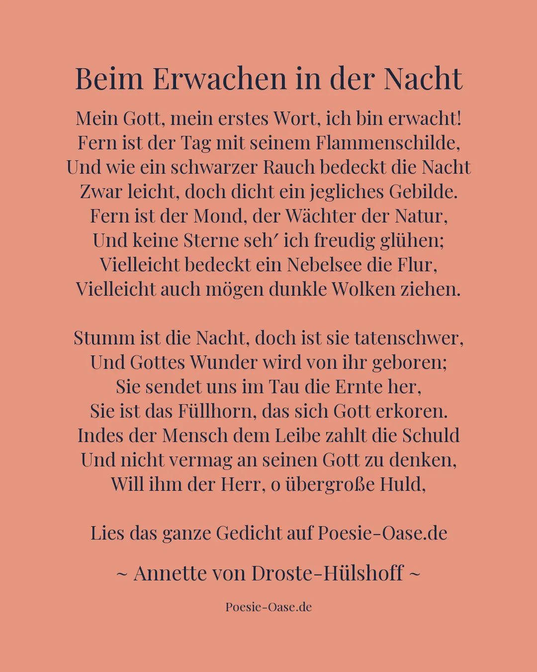 Illustration zu Beim Erwachen in der Nacht