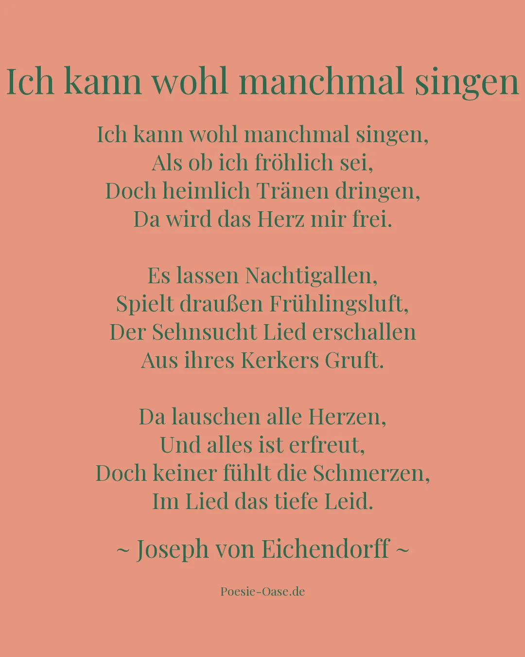 Illustration zu Ich kann wohl manchmal singen