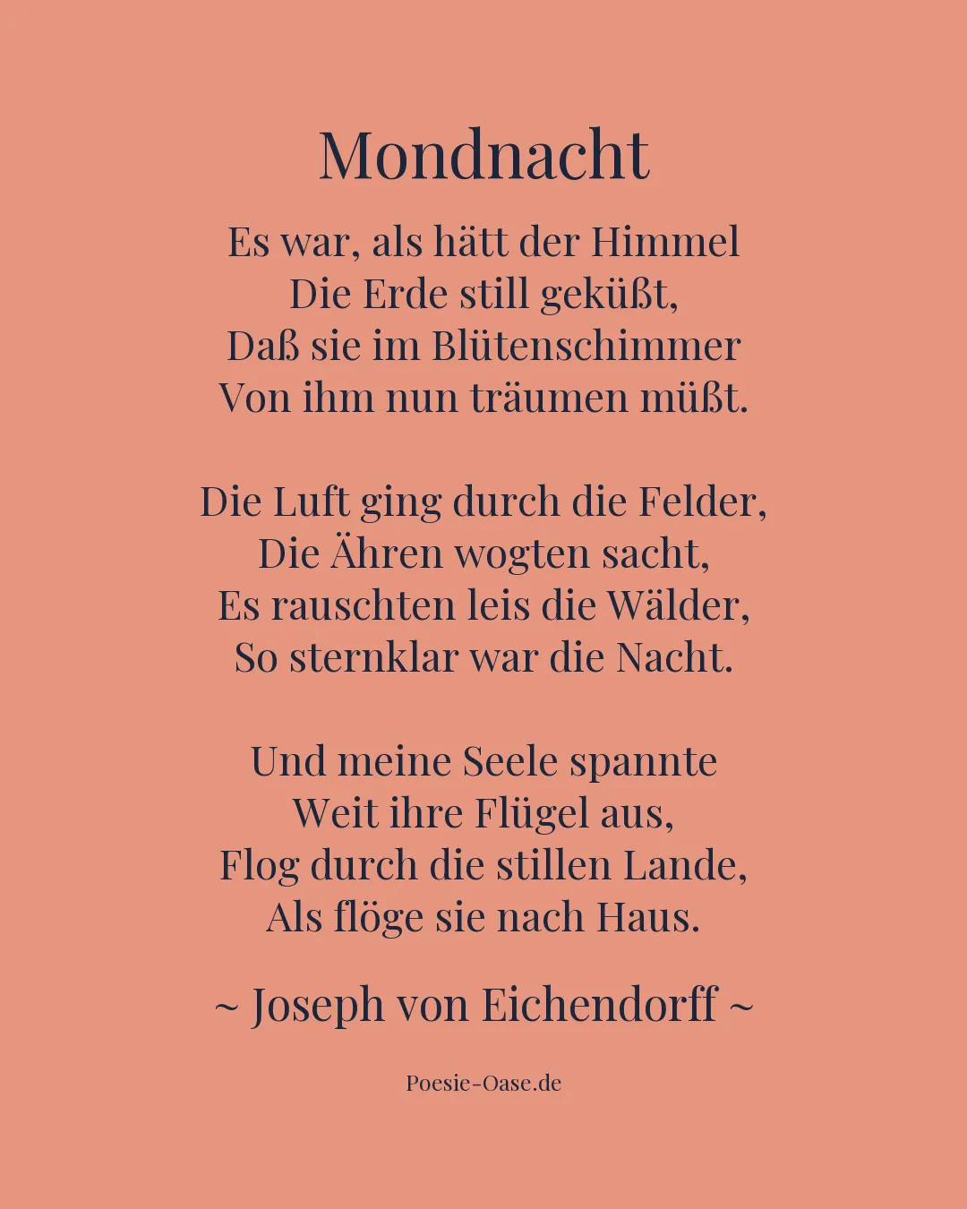 Illustration zu Mondnacht