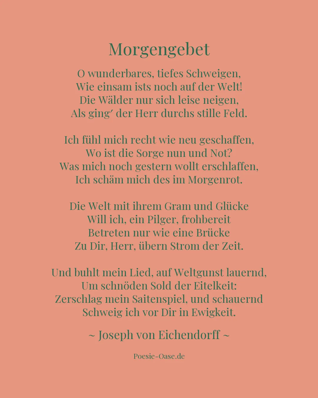 Illustration zu Morgengebet