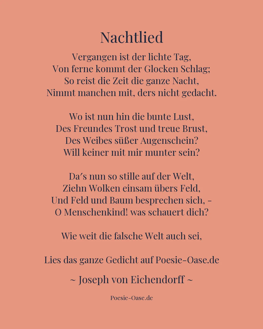 Illustration zu Nachtlied