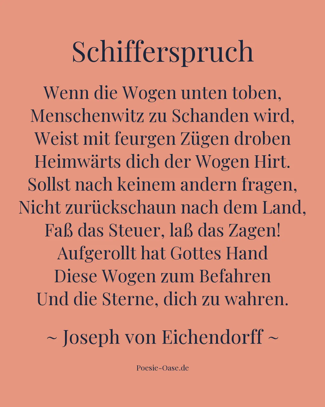 Illustration zu Schifferspruch