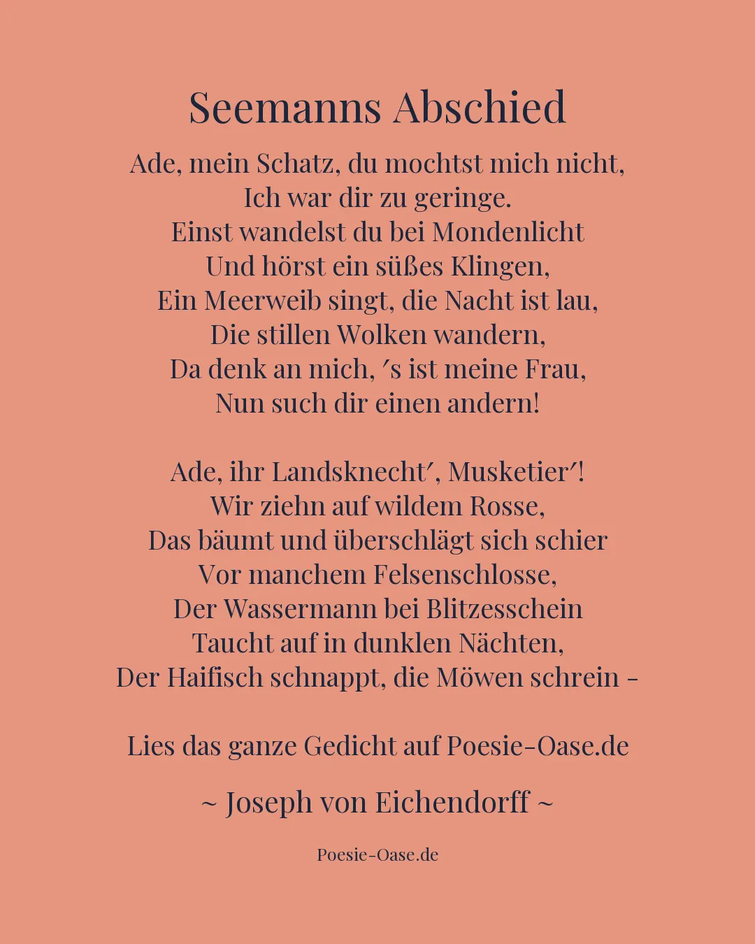 Illustration zu Seemanns Abschied