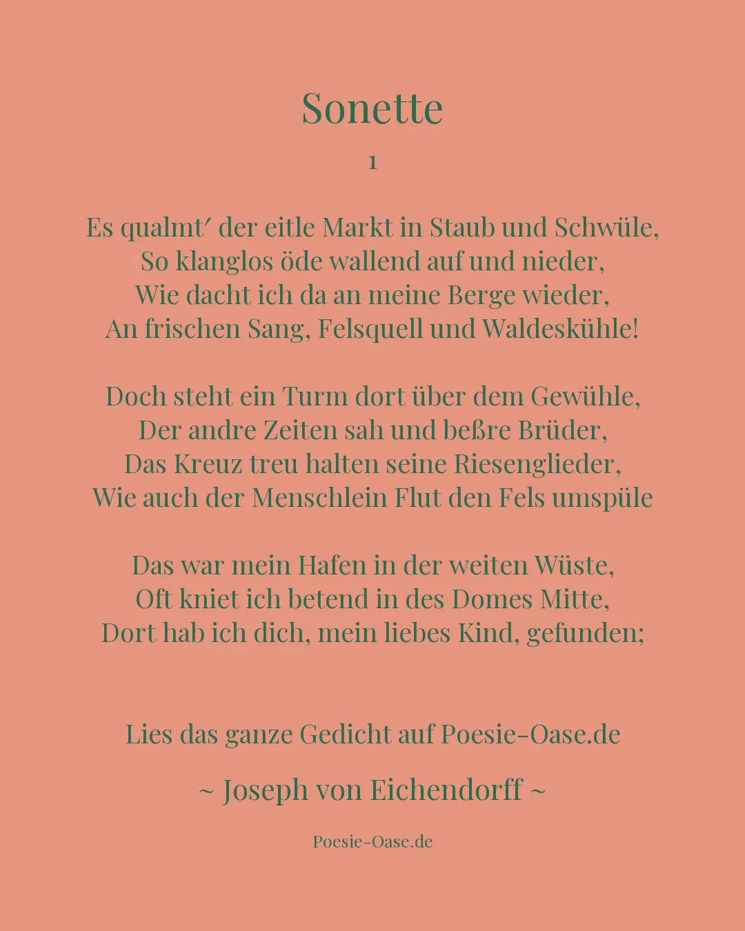 Illustration zu Sonette