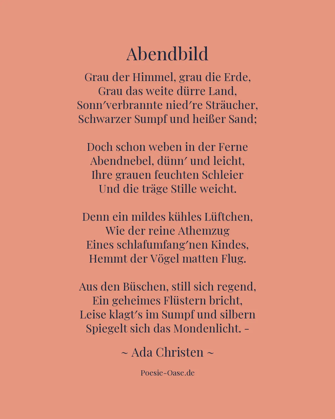 Illustration zu Abendbild