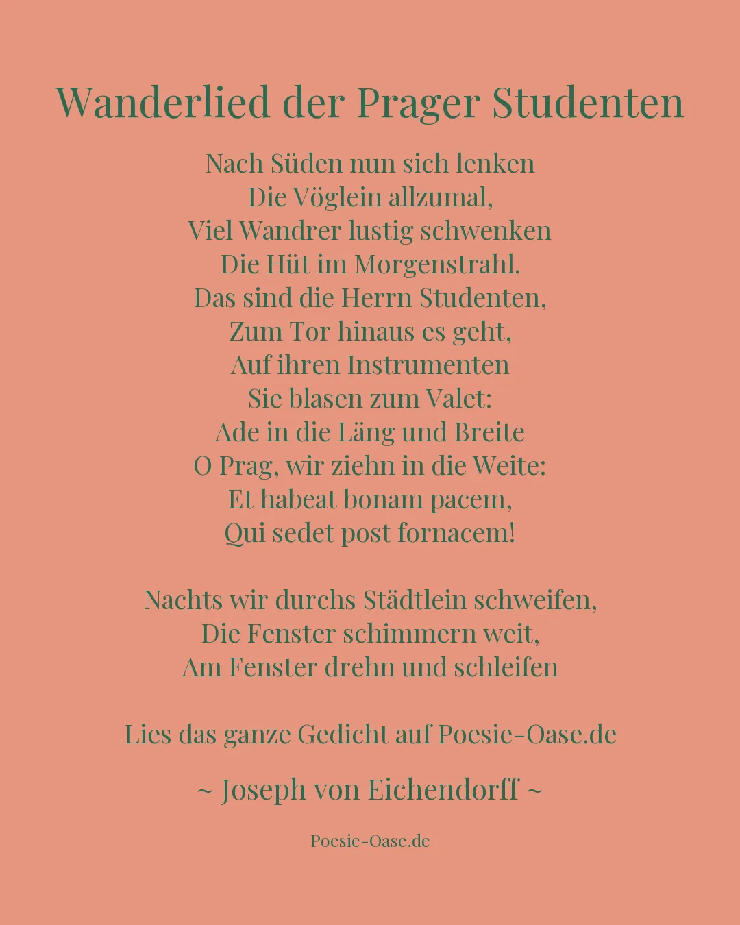 Illustration zu Wanderlied der Prager Studenten