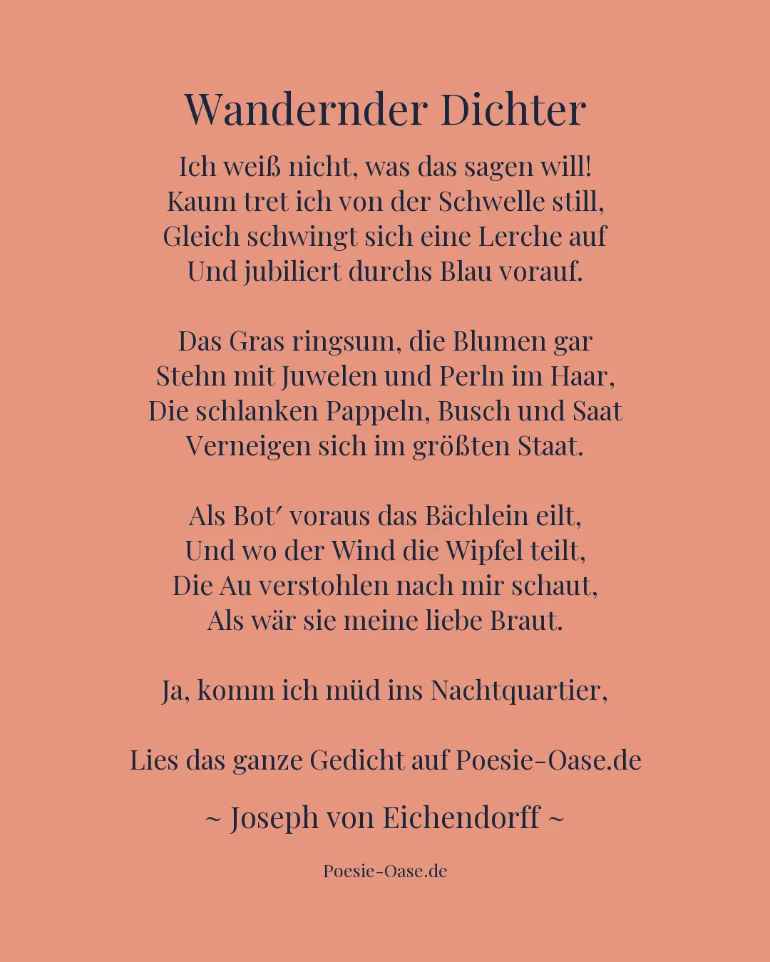 Illustration zu Wandernder Dichter