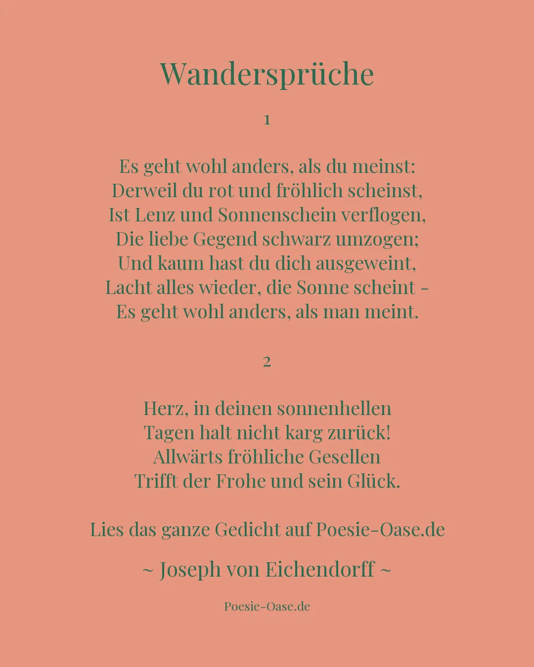 Illustration zu Wandersprüche