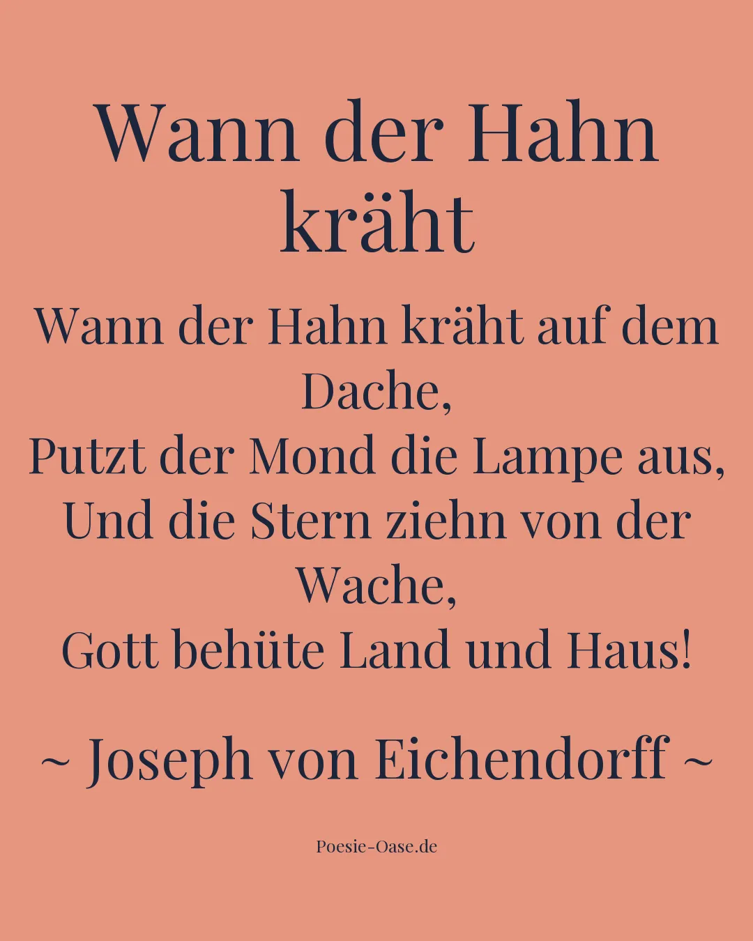 Illustration zu Wann der Hahn kräht