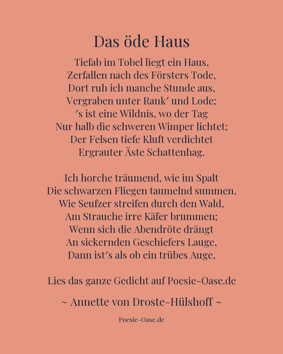 Illustration zu Das öde Haus