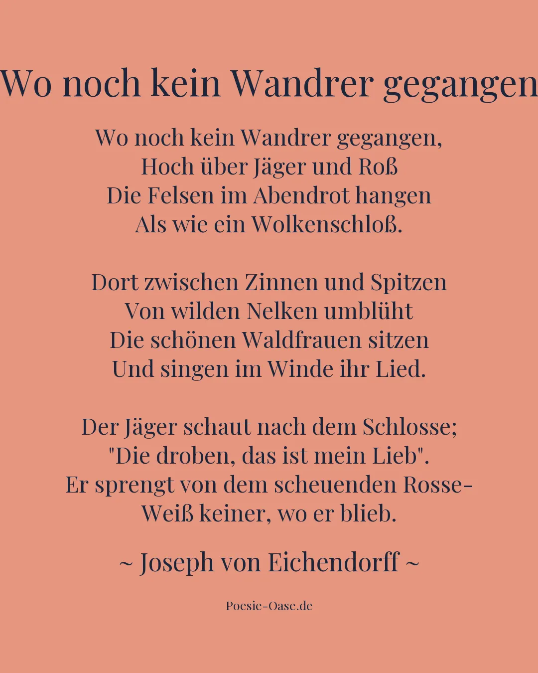Illustration zu Wo noch kein Wandrer gegangen