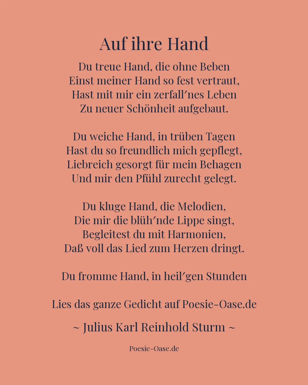 Illustration zu Auf ihre Hand