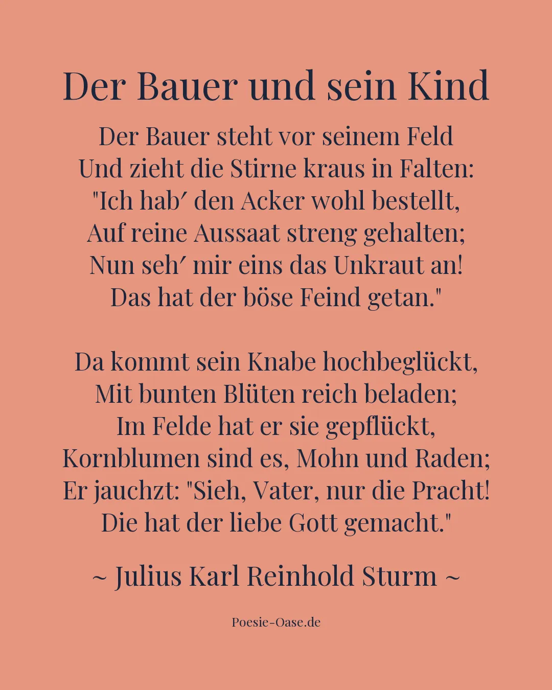 Illustration zu Der Bauer und sein Kind