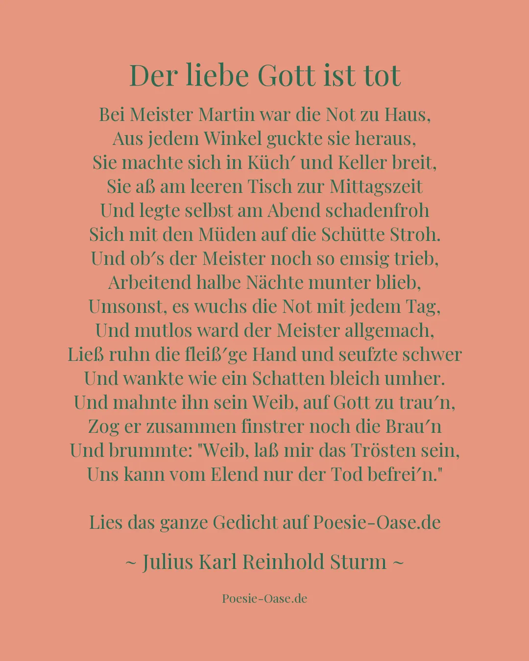 Illustration zu Der liebe Gott ist tot