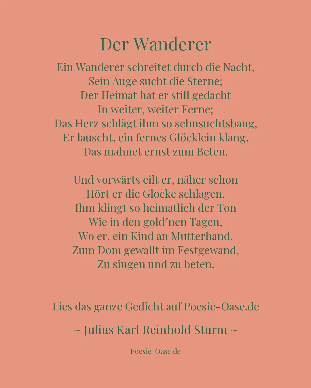 Illustration zu Der Wanderer