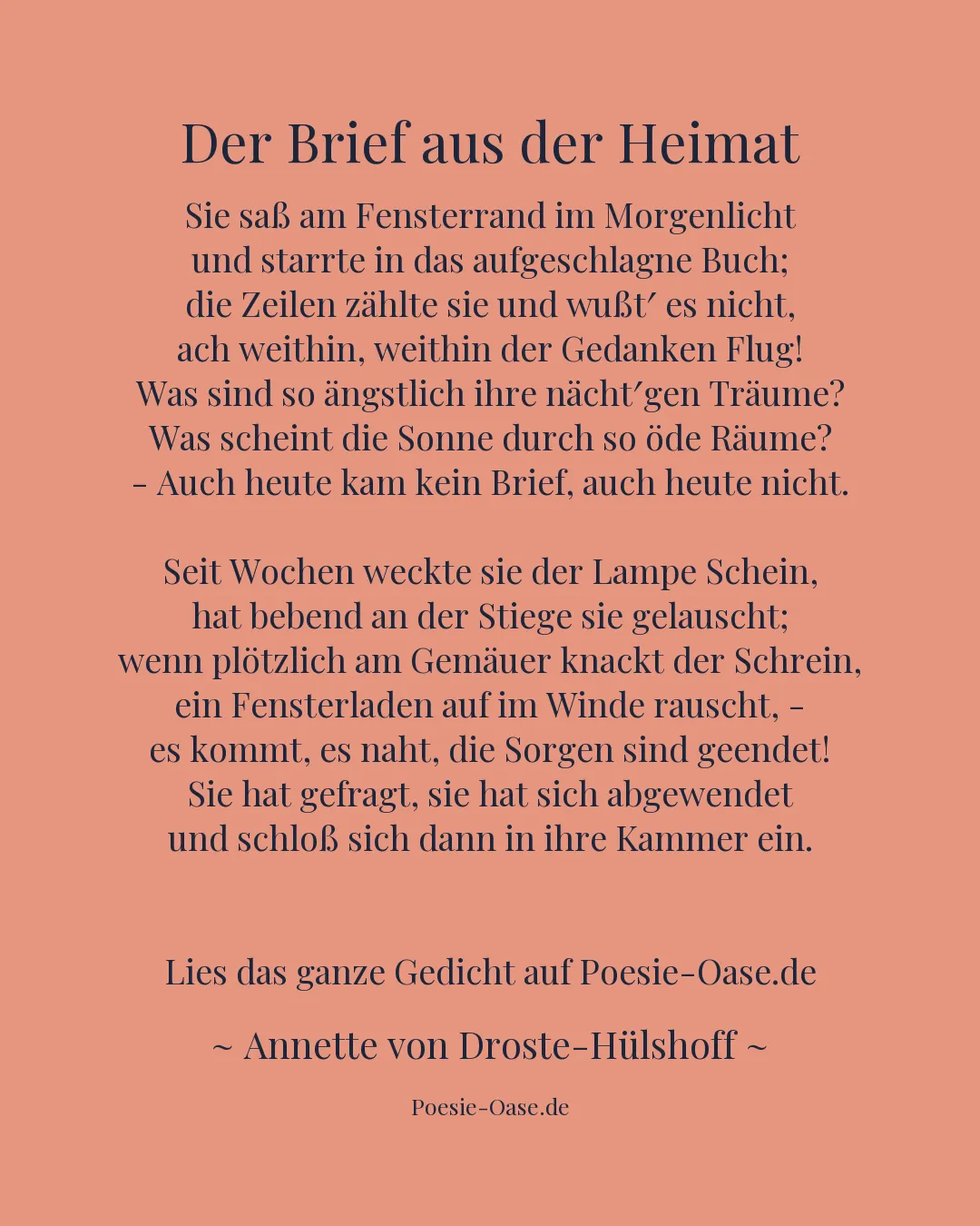 Illustration zu Der Brief aus der Heimat