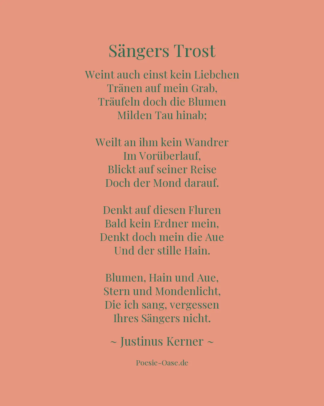Illustration zu Sängers Trost