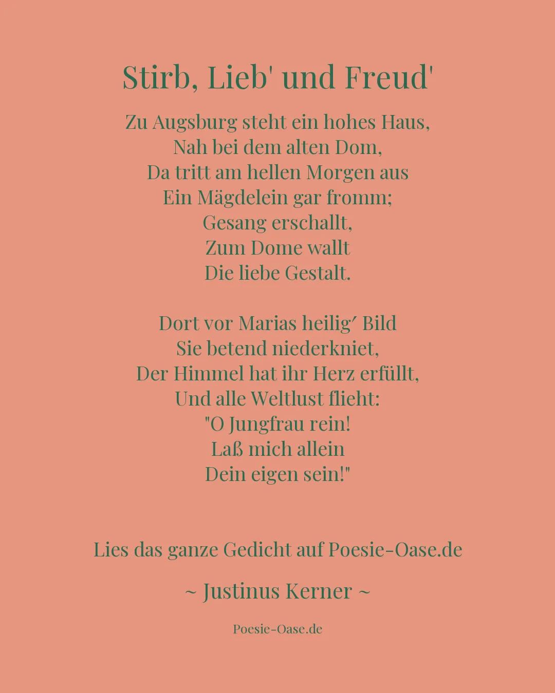 Illustration zu Stirb, Lieb' und Freud'