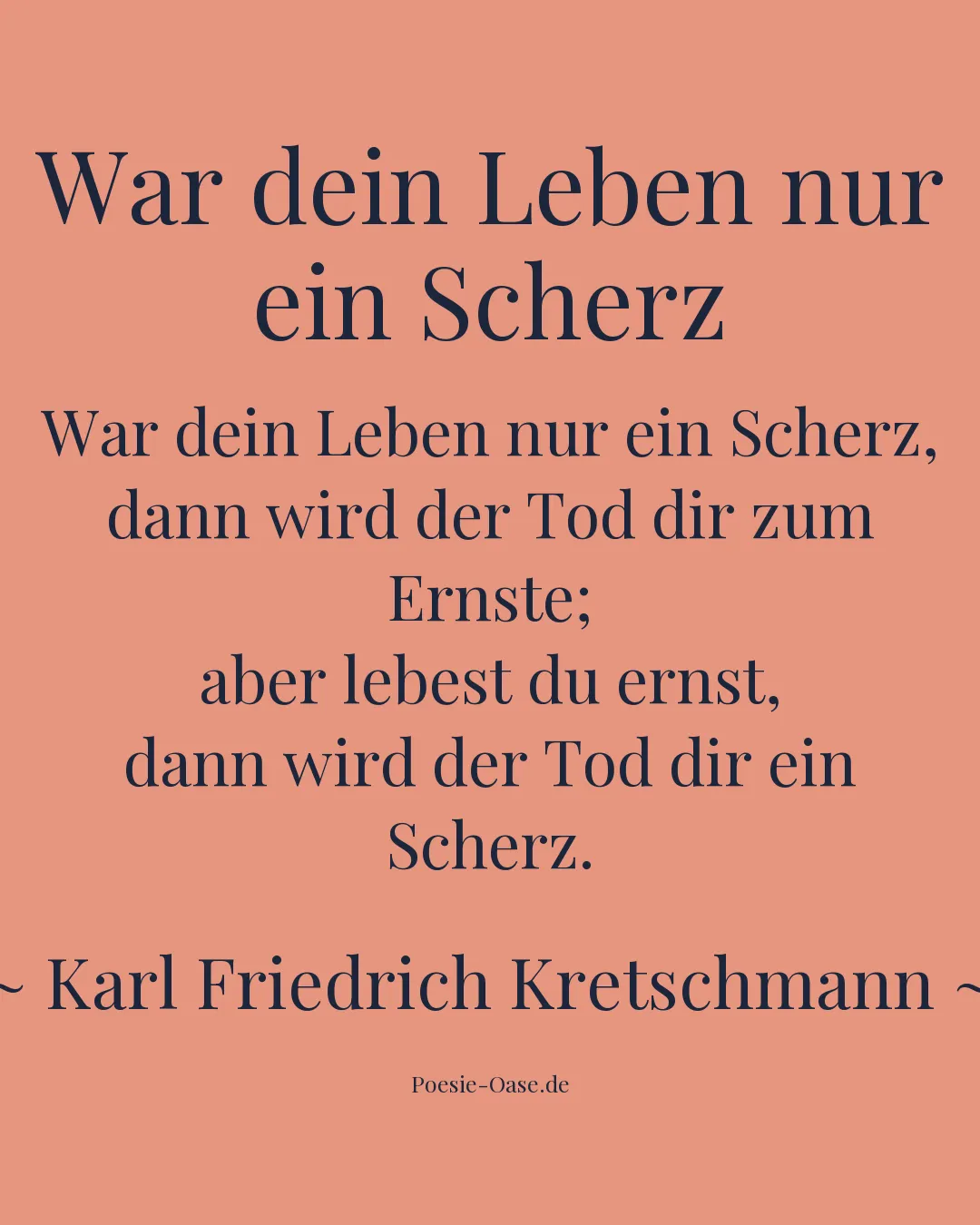 Illustration zu War dein Leben nur ein Scherz